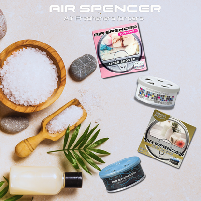 Air Spencer Car Air Freshener Shampoo Scent Unique Scent Long-Lasting Double Sided Opening